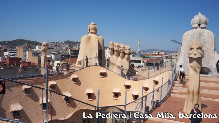 Roof of the La Pedrera | Casa Milá in Barcelona