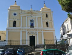 In front of church