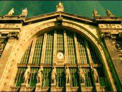 The train station