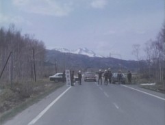 A police patrol in the mountains