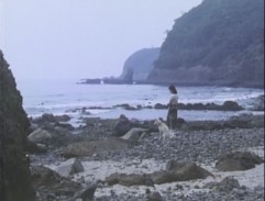 Kyoko with Goro at the seaside