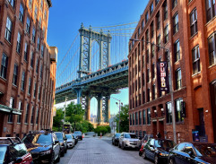 Street with bridge