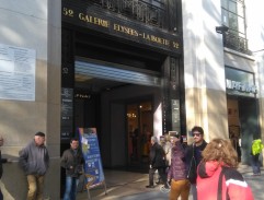 In front of the galery