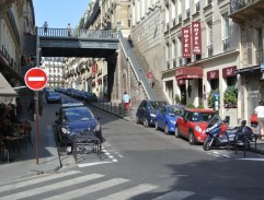 A street with bridge