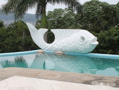 A fish statue