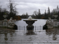 In a fountain
