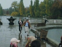 In a fountain