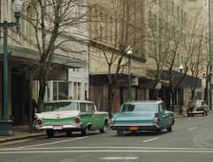 In the street