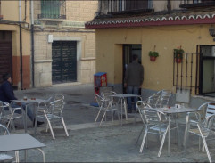 In front of the pub