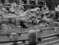 Bath in the fountain