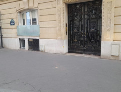 In front of a house