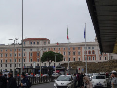 At the station