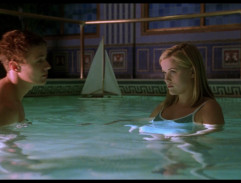 Sebastian and Annette in the pool