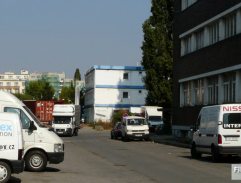 Street in front of the train station