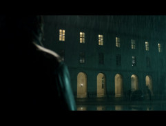 In front of the criminal police building