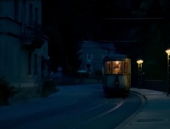 Night tram ride