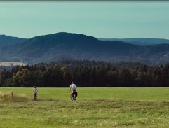 A view of cyclists