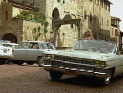 Driving through town