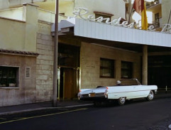 In front of the hotel